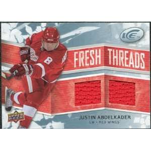   Deck Ice Fresh Threads #FTJA Justin Abdelkader Sports Collectibles