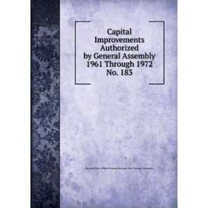  Capital Improvements Authorized by General Assembly 1961 