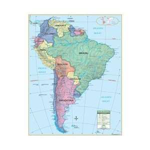  Universal Map 2438427 South America Primary Wall Map 