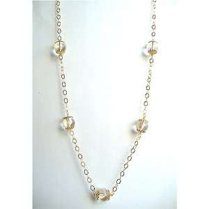  Bold Rock Crystal Chain Necklace 36 inches Jewelry
