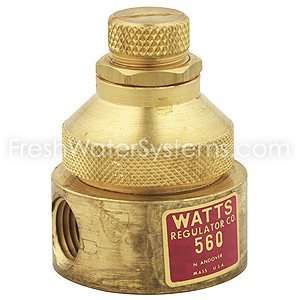  Watts 560 Water Pressure Regulator Brass   0   25 psi PRV 