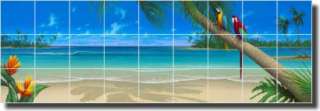 Miller Tropical Seascape Beach Art Ceramic Tile Mural  
