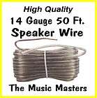NEW 50 ft 24 Ga Clear Speaker Wire 25ft 24 Gauge AWG  