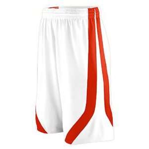  Augusta Adult Triple Double Game Short WHITE/RED AXL 