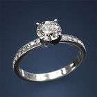   Cut Solitaire Diamond Engagement Ring 1ct G SI1 One 18k One Carat Rign