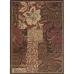 Emotions Cinnamon/ Multi Floral Rug (39 x 56)  