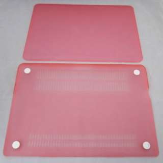 Frosted matt PINK rubberized hard case cover Keyboard skin 3in1 