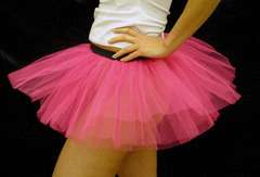 80s Fancy Dress Neon Pink Tutu   Adults L/XL 12 18  