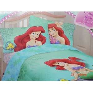   Princess Ariel the Little Mermaid 4 piece Full Sheet Set Home