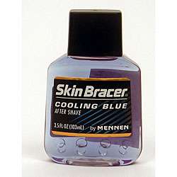   Bracer Cooling Blue 3.5 oz Aftershave (Pack of 4)  