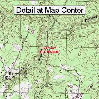   Topographic Quadrangle Map   Fairmount, Tennessee (Folded/Waterproof