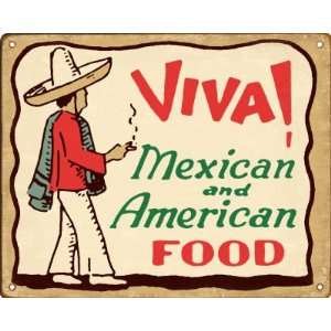  Retro Mexican Food Sign 