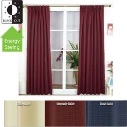   Insulated / Thermal Blackout 84  inch Curtain Pair  
