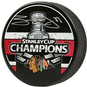   Ben Eager 2010 Stanley Cup Champions Autographed Puck 