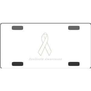  Scoliosis Awareness Ribbon Vanity License Plate 