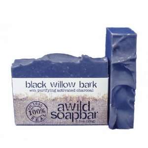  A Wild Soap Bar~black willow bark with purifying activated 