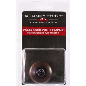 Stoney Point Accessory Wood Knob, with Compass, Clam  