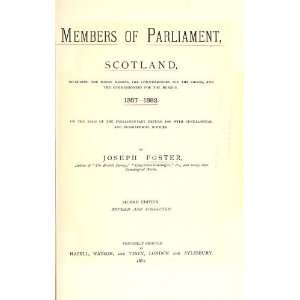  Members Of Parliament, Scotland, Including The Minor 