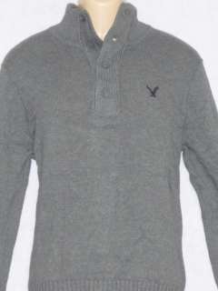American Eagle AE Mens Gray Mock Neck Sweater New NWT  