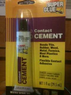 Super Glue Contact Cement. Sealent, NIP  