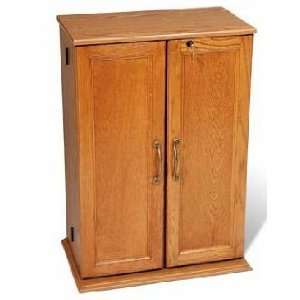  Discount CD Cabinets with Lock (Holds 376 CDs)   Oak