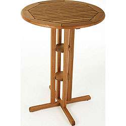 Acacia Wood Bar height Bistro Table  
