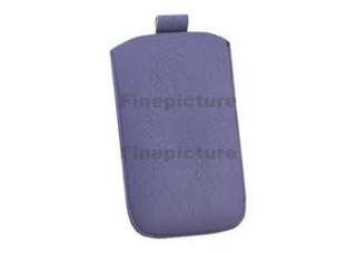 Leather Pull Up Case Cover Pouch Sleeve For iPhone 3G/3GS/4G Purple