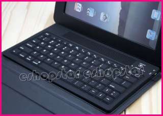 Wireless Bluetooth Keyboard With Leather Black Case Stand Cover for 