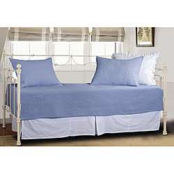 Renaissance Blue 5 piece Quilted Daybed Set  
