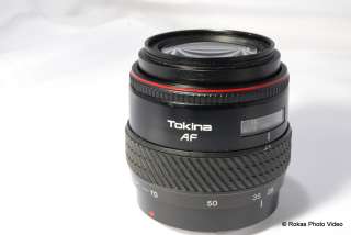 Tokina 28 70mm f3.5 4.5 AF Minolta Maxxum mount Lens with macro mode 