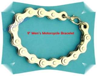 Heavy Weight Mens Chromed Motorcycle Bikers Chain Bracelet  