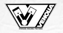 Vintage Drag Racing Muscle Car T VENOLIA Racing Pistons  