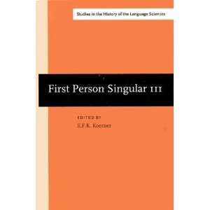  First Person Singular III Autobiographies by North 