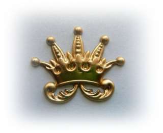 Pc Brass Royal Jester Crown Charms & Jewelry Findings  
