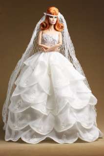 DW1121 Pure White Handmade Wedding Dress Set for Barbie Silkstone FR G 