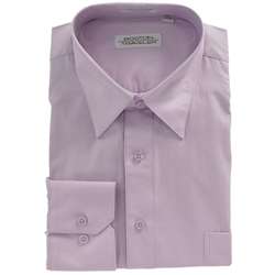 Boston Traveler Mens Point Collar Lavender Dress Shirt   