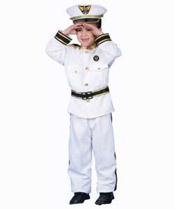 Deluxe Navy Admiral Costume Set  