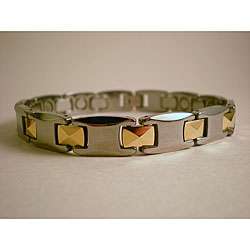 Tungsten Unisex Laced Two tone Magnetic Bracelet  