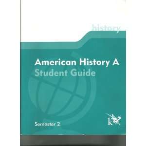    K12 American History B Learning Coach Guide Semester 2 K12 Books
