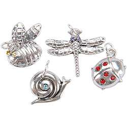 Jolees Jewels Assorted Bug Crystal Charm Mix (Pack of 4 