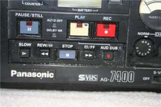 Panasonic AG 7400 Portable Video Cassette Recorder  
