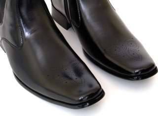 men s dressy ankle boots by delli aldo color black brown sizes 7 13 