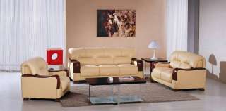 2109 Modern Italian Leather Living Room Set  
