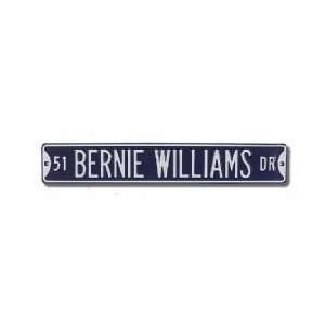  NEW YORK YANKEES 51 BERNIE WILLIAMS DR Authentic METAL STREET 