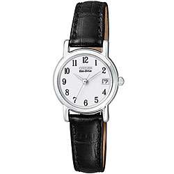 Citizen Womens Eco Drive Leather Watch  