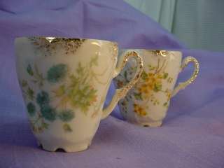   BONE CHINA Floral Cups Marked C.T. Made in GERMANY Tea Cups  