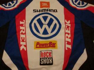 Trek Mens Volkswagon Shimano JBL Fox De Marchi Team Retro Bike Jersey 