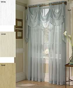 Tinsel Sheer Georgette Window Curtain Valance  