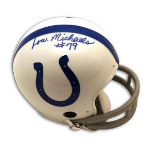  Autographed Lou Michaels Baltimore Colts Mini Helmet 