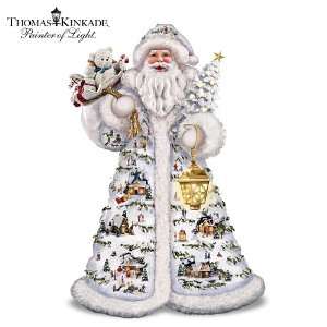    Thomas Kinkade Illuminating Snowbound Santa